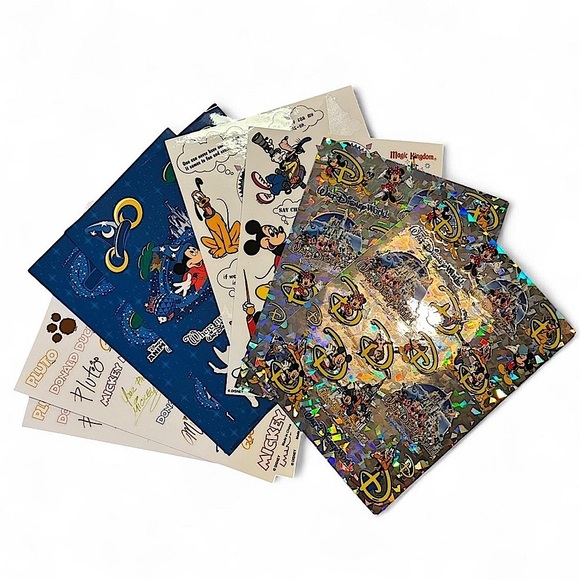 Disney Other - Disney Capture The Moment Scrapbooking Stickers Mixed Lot 8 Pages